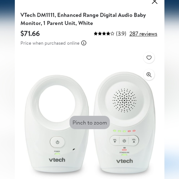 VTech Baby Monitor - Picture 3 of 3